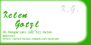 kelen gotzl business card